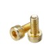 M4AH1 50Pcs Titanium Plated M4 Hex Socket Cap Head Screws Alloy Steel 12.9 Grade Screw Bolt M4*10