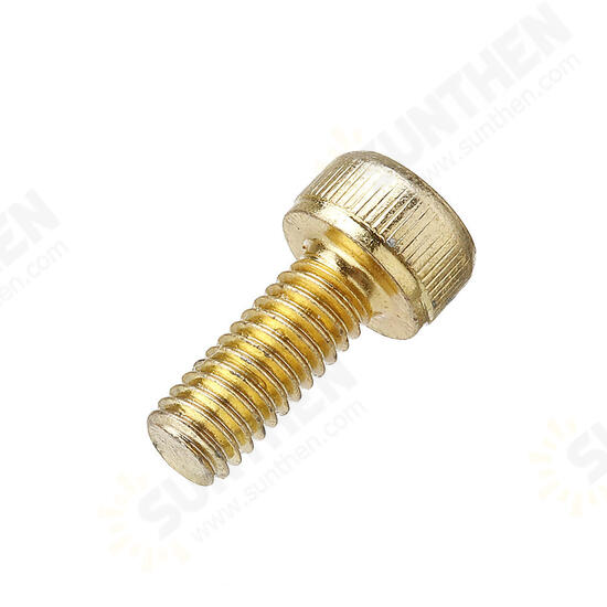 M4AH1 50Pcs Titanium Plated M4 Hex Socket Cap Head Screws Alloy Steel 12.9 Grade Screw Bolt M4*10