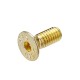 M4AH2 50Pcs Titanium Plated M4 Hex Socket Flat Countersunk Head Screws Alloy Steel 12.9 Grade Screw Bolt M4*10