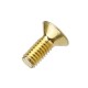 M4AH2 50Pcs Titanium Plated M4 Hex Socket Flat Countersunk Head Screws Alloy Steel 12.9 Grade Screw Bolt M4*10