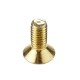 M4AH2 50Pcs Titanium Plated M4 Hex Socket Flat Countersunk Head Screws Alloy Steel 12.9 Grade Screw Bolt M4*10