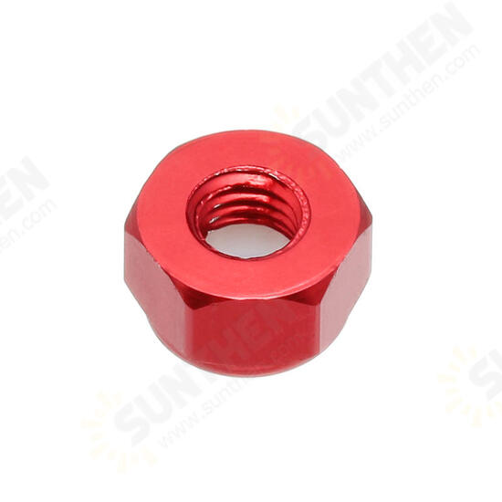 M4AN1 10Pcs M4 Self-locking Nylon Nut Aluminum Alloy Multi-color