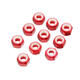 M4AN1 10Pcs M4 Self-locking Nylon Nut Aluminum Alloy Multi-color