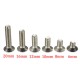 M4SH2 50pcs Metric M4 Stainless Steel Countersunk Flat Head Hex Socket Cap Screw Bolts