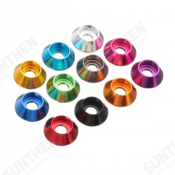 M5AN2 10Pcs M5 Cup Head Hex Screw Gasket Washer Nuts Aluminum Alloy Multicolor M5AN2 10Pcs M5 Cup Head Hex Screw Gasket Washer Nuts Aluminum Alloy Multicolor