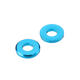 M5AW1 10Pcs M5 Aluminum Alloy Flat Fender Screw Washer Spacer Gasket Multicolor