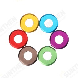 M5AW1 10Pcs M5 Aluminum Alloy Flat Fender Screw Washer Spacer Gasket Multicolor M5AW1 10Pcs M5 Aluminum Alloy Flat Fender Screw Washer Spacer Gasket Multicolor