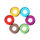 M5AW1 10Pcs M5 Aluminum Alloy Flat Fender Screw Washer Spacer Gasket Multicolor