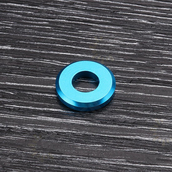 M5AW1 10Pcs M5 Aluminum Alloy Flat Fender Screw Washer Spacer Gasket Multicolor