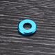 M5AW1 10Pcs M5 Aluminum Alloy Flat Fender Screw Washer Spacer Gasket Multicolor