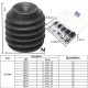 MXAS1 250Pcs Head Socket Hex Set Grub Screw Cup Point Alloy Steel Assortment With Case