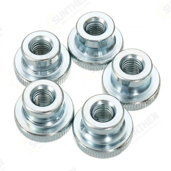 MXCN3 50Pcs Carbon Steel Knurled Thumb Nut Thread M3 M4 M5 M6 M8 M10