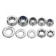 MXSN2 255pcs Stainless Steel Nylon Lock Nuts Full Nuts Washers Kit M4 M5 M6