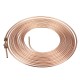 Universal 25Ft Copper Nickel Brake Line Tubing Kit 3/16inch OD with 15Pcs Nuts