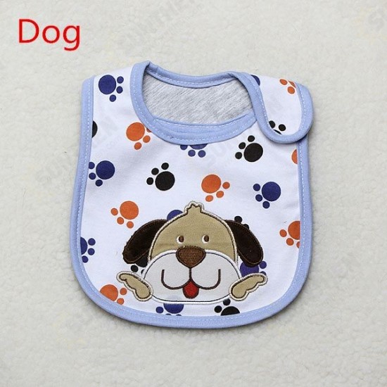 Baby 3 Layer Cotton Napkin Saliva Towel Lunch Bibs Waterproof