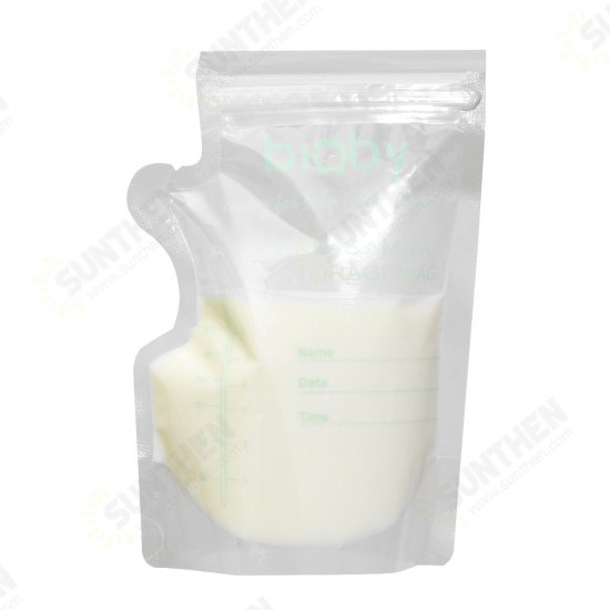 100PCS 40ml Milk Freezer Bags Leakproof Mother Milk Baby Food Storage Breast Milk Storage Bag BPA Baby Safe Feeding Bags