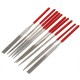 10pcs Combination Package Assorted Trim File Triangular File 140mm