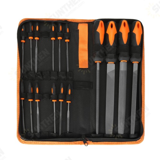 14/16/18/19/20/21PCS File and File Set Steel Metal Woodcarving Woodworking Tool Set Flat/semi-circular Set