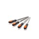 17pcs Needle File Set High Carbon Steel Metal File with Rubber Soft Handle Metalworking Woodworking Set Half-Round Flat File