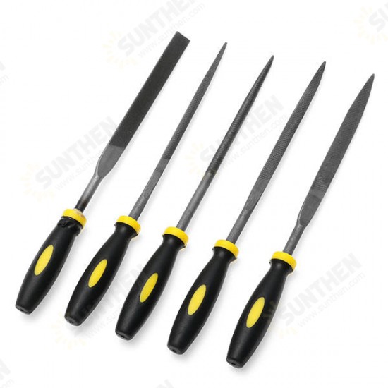 5PCS MC05303 Steel File Set Woodworking Metal Grinding Tool Rasp