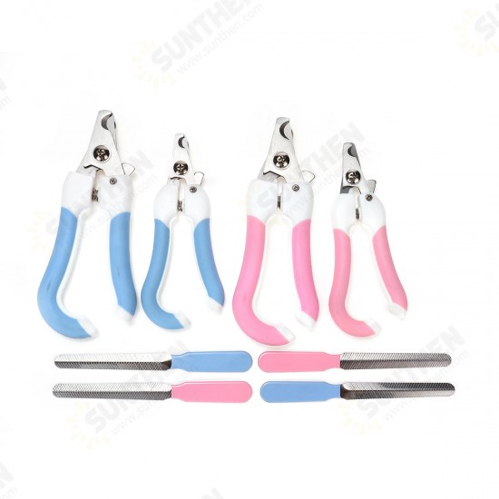 Pet Nail Clippers Cutter for Dogs Cats Birds Claws Scissor Cut with File Animal Cat Nail Clippers Dog Grooming Tools