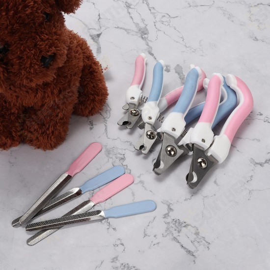 Pet Nail Clippers Cutter for Dogs Cats Birds Claws Scissor Cut with File Animal Cat Nail Clippers Dog Grooming Tools