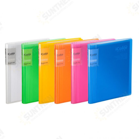 1 Piece SF20A5 File Folder A5 Documents Holder 20 Insert File Pockets Students Test Exam Paper Container Information Booklet