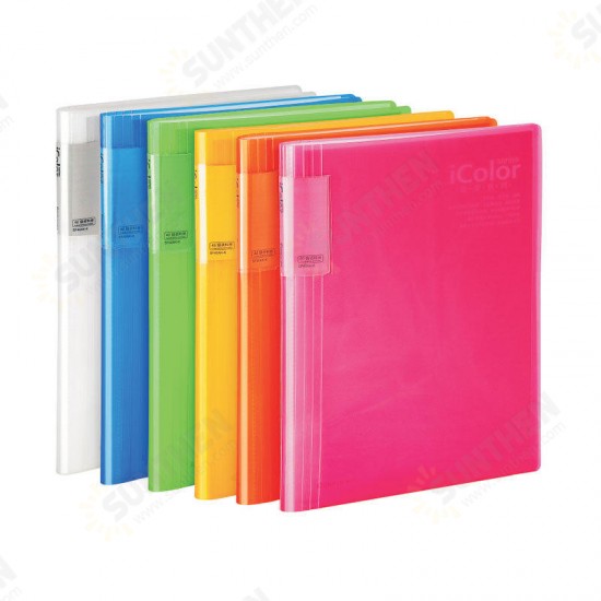 1 Piece SF20A5 File Folder A5 Documents Holder 20 Insert File Pockets Students Test Exam Paper Container Information Booklet