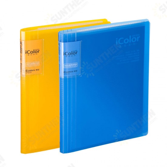 1 Piece SF20A5 File Folder A5 Documents Holder 20 Insert File Pockets Students Test Exam Paper Container Information Booklet