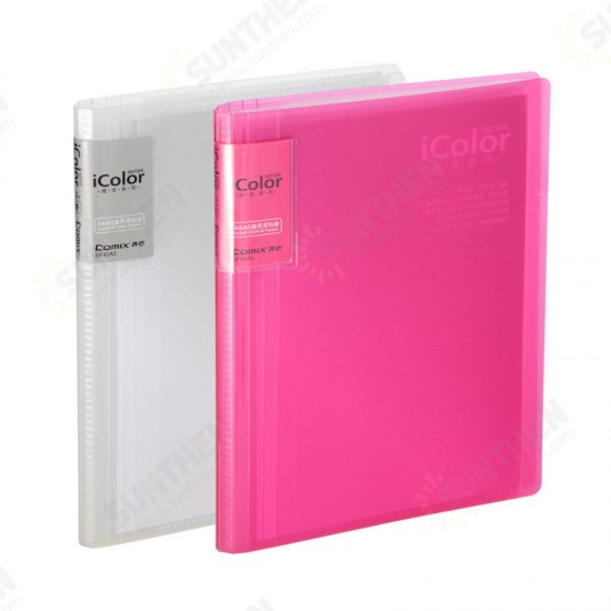 1 Piece SF20A5 File Folder A5 Documents Holder 20 Insert File Pockets Students Test Exam Paper Container Information Booklet