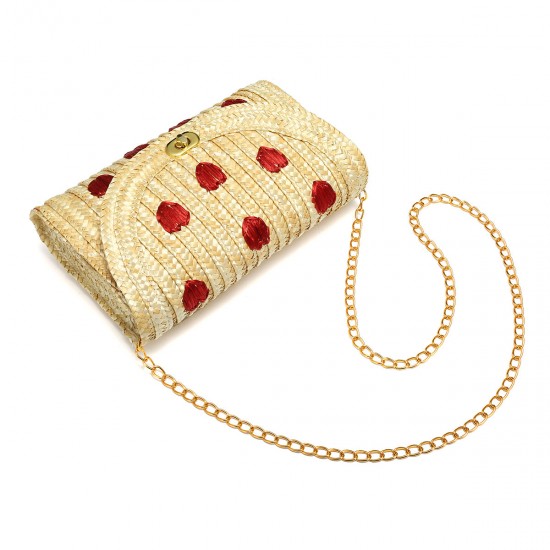 1Pcs Straw Handbag Woven Handbags Single Layer Cute Three-dimensional Girls Bag School Home Supplies