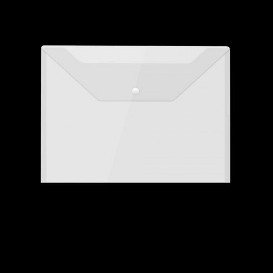 20Pcs A4 Transparent File Folder with Pocket Snap Closure Document Organizer Plastic File Pocket for School Office