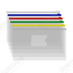 20Pcs File Folder Transparent A4/A5/B6/B5 Document Organizer Plastic File Pocket with Zipper for School Office 20Pcs File Folder Transparent A4/A5/B6/B5 Document Organizer Plastic File Pocket with Zipper for School Office