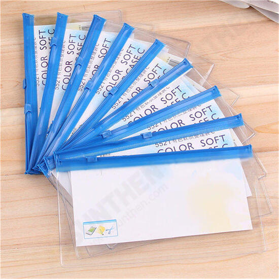 21x13cm Clear Transparent Plastic Pencil Bag PVC Exam Approved Stationery Case