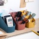 4 Grids Pen Holder Storage Box Stationery Cosmetics Makeup Brushes Holder Sundries Organizer Office Desktop Home School Supplies