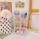 4 Layers Plastic Pen Holder Desktop Storage Oblique Insertion Organizer Pencil Stationery Office Desk Home