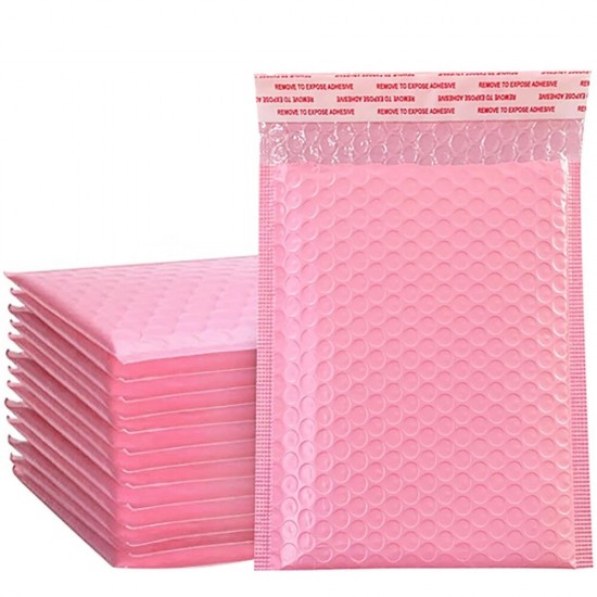 50pcs Bubble Mailers Pink Poly Bubble Mailer Self Seal Padded Envelopes Gift Bags For Book Magazine Lined Mailer Self Seal Pink