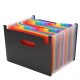 A4 24 Pockets Expanding Folder Accordion Multicolour Stand Expandable Portable Accordion File Business Office Stationery Supplies