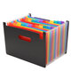 A4 24 Pockets Expanding Folder Accordion Multicolour Stand Expandable Portable Accordion File Business Office Stationery Supplies