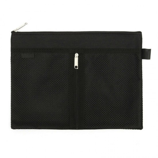 A4 A5 B5 Canvas File Folder Zipper Waterproof Bag Paper File Bags Document Folders File Pocket for School Office
