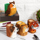 Animal Types Pen Holder Creative Hand Carved Wooden Pen Holder Lion Tiger Owl Dog Pattern Pen Organizer For Student Stationery Pencil Not Included