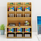 B15 5 Layers Wooden Pen Holder Desk Organizer Multi-Functional DIY Storage Box Desktop Stationary Home Office Supply Storage Rack