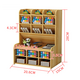 B15 5 Layers Wooden Pen Holder Desk Organizer Multi-Functional DIY Storage Box Desktop Stationary Home Office Supply Storage Rack