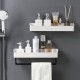 Bathroom Wall Mounted Kitchen Storage Rack Towel Shelf Organizer Shower Shampoo Holder