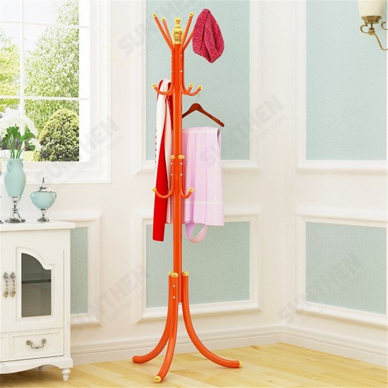 Coat Rack Hat Stand Clothes Hanger Umbrella Holder Metal Home Office Entry