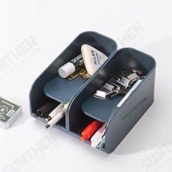 Creative Double Layer Magnetic Pen Holder Desk Plastic Organizer Storage Box Stationery School Office Accessories Supplies Creative Double Layer Magnetic Pen Holder Desk Plastic Organizer Storage Box Stationery School Office Accessories Supplies
