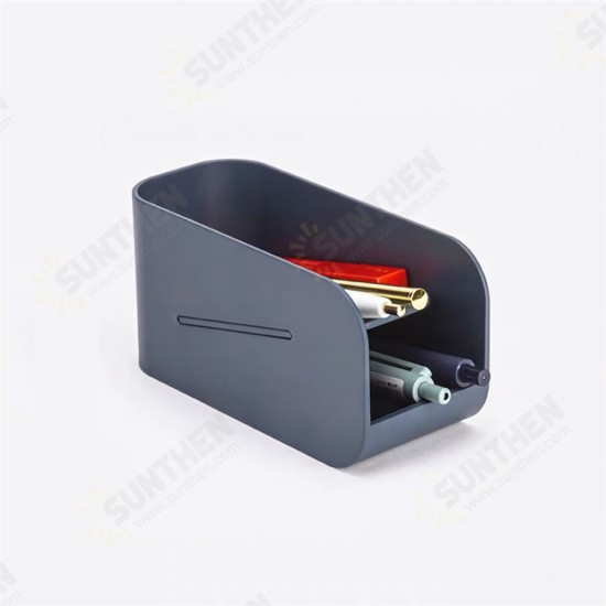 Creative Double Layer Magnetic Pen Holder Desk Plastic Organizer Storage Box Stationery School Office Accessories Supplies