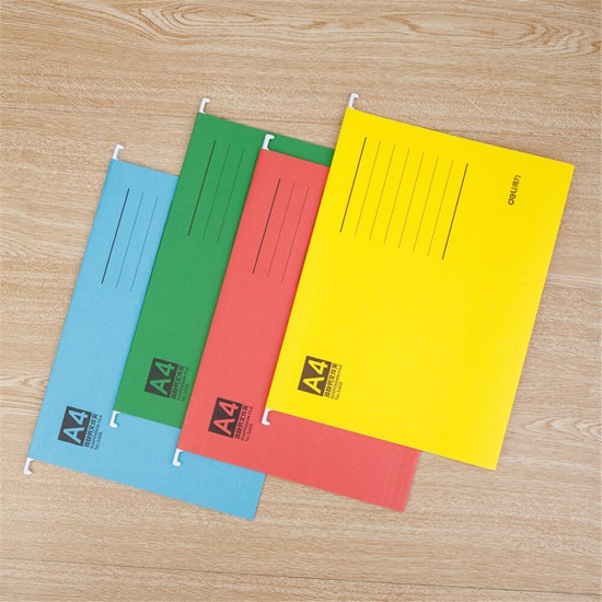 5468 A4 Suspension File Folder Quick Labor Classisfication Clip Paper Organizing Four Colors File Storage For Office School Stationery