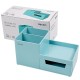 8907 Storage Box Multi-functional Desktop Pen Holder Student Stationery Organizer with Drawer Desk Accessories Office School Supplies