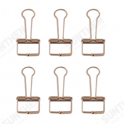 9415 6Pcs Binder Clip Rose Gold Elegant Metal Clip Paper Organizer File Folder for Office School Stationery 9415 6Pcs Binder Clip Rose Gold Elegant Metal Clip Paper Organizer File Folder for Office School Stationery